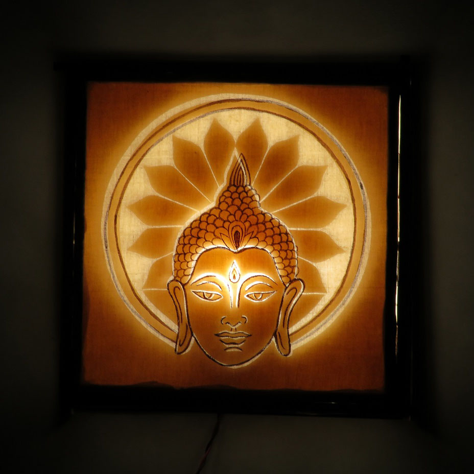 Twaksati Handmade Buddha Enlightenment Wall lamp, Night lamp Home Decor